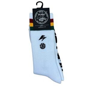 Element White Bad Brains Athletic Socks